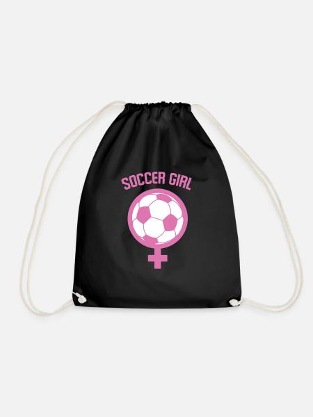 Frauenfussball - Turnbeutel - Schwarz