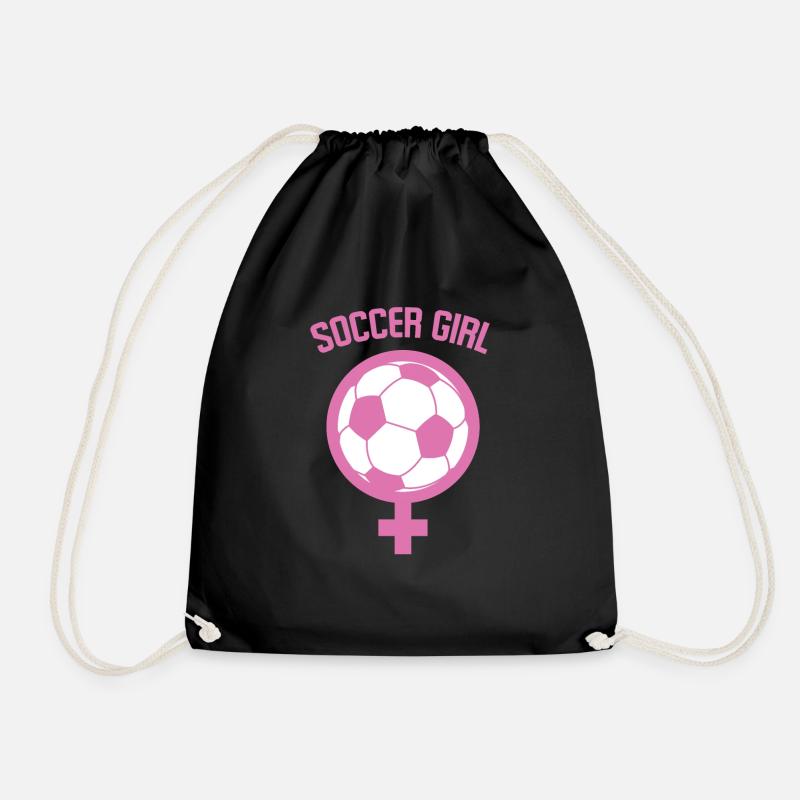Frauenfussball - Turnbeutel - Schwarz