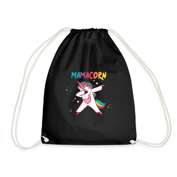 Mamacorn Mama Fête des Mères Maman Licorne Licorne - Sac de sport léger - noir - Devant
