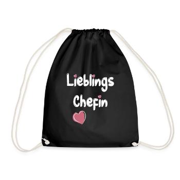 Lieblingschefin Chefin Boss Arbeit Vorgesetzte - Turnbeutel - Schwarz - Vorne