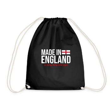 England Engländer - Turnbeutel - Schwarz - Vorne