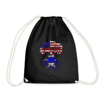 Scotland USA - Drawstring Bag - black - Front