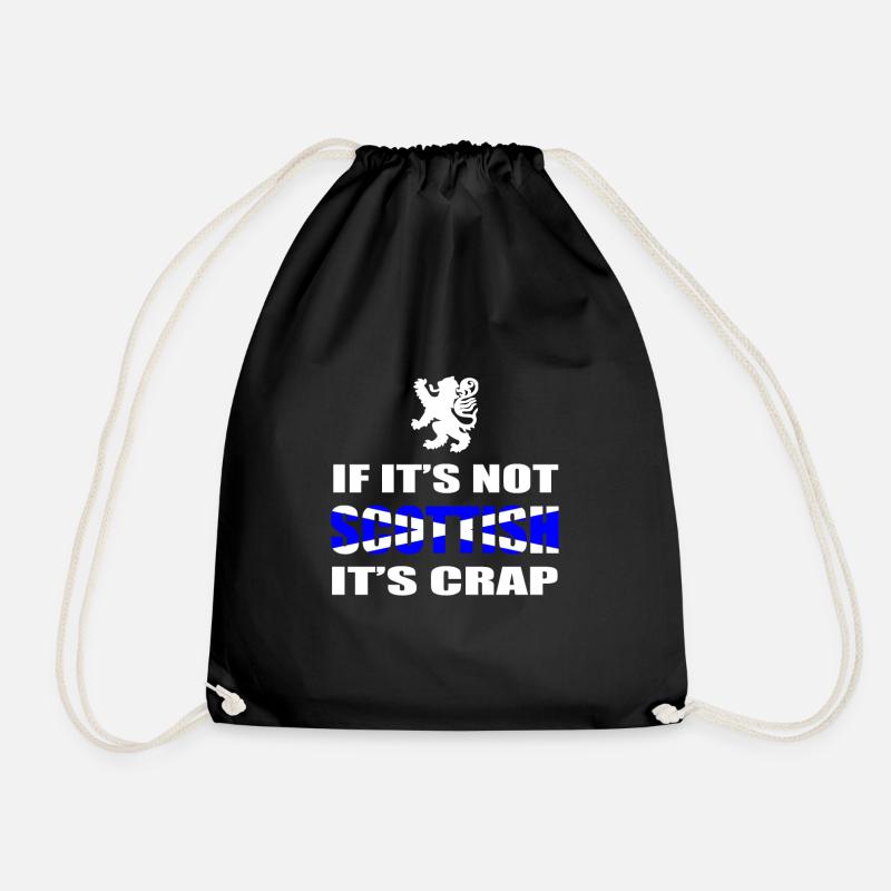 Scotland - Drawstring Bag - black