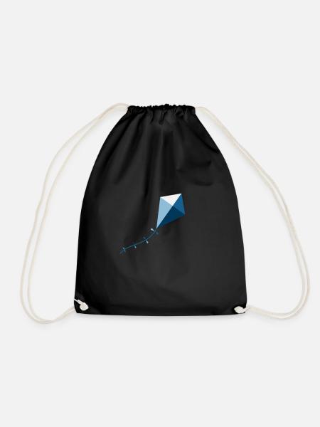 Drachen Drachensteigen Geschenk - Turnbeutel - Schwarz