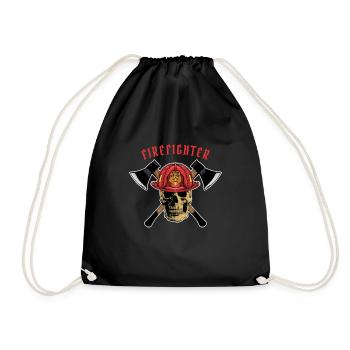 Feuerwehr - Turnbeutel - Schwarz - Vorne