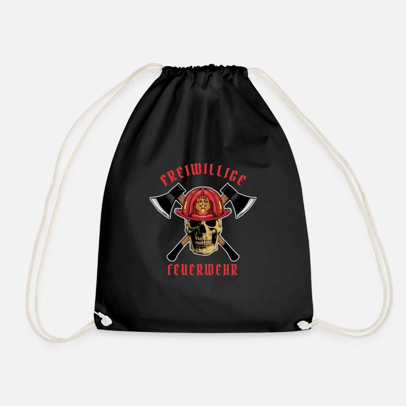 Feuerwehr - Turnbeutel - Schwarz
