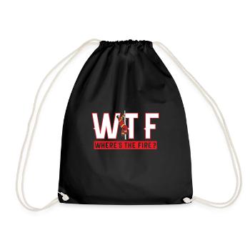 fire Department - Drawstring Bag - black - Front
