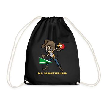 Cadeau de joueur de ping-il old-ping-te-ping-en-main - Sac de sport léger - noir - Devant