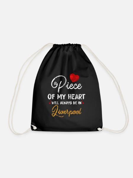Liverpool - Drawstring Bag - black