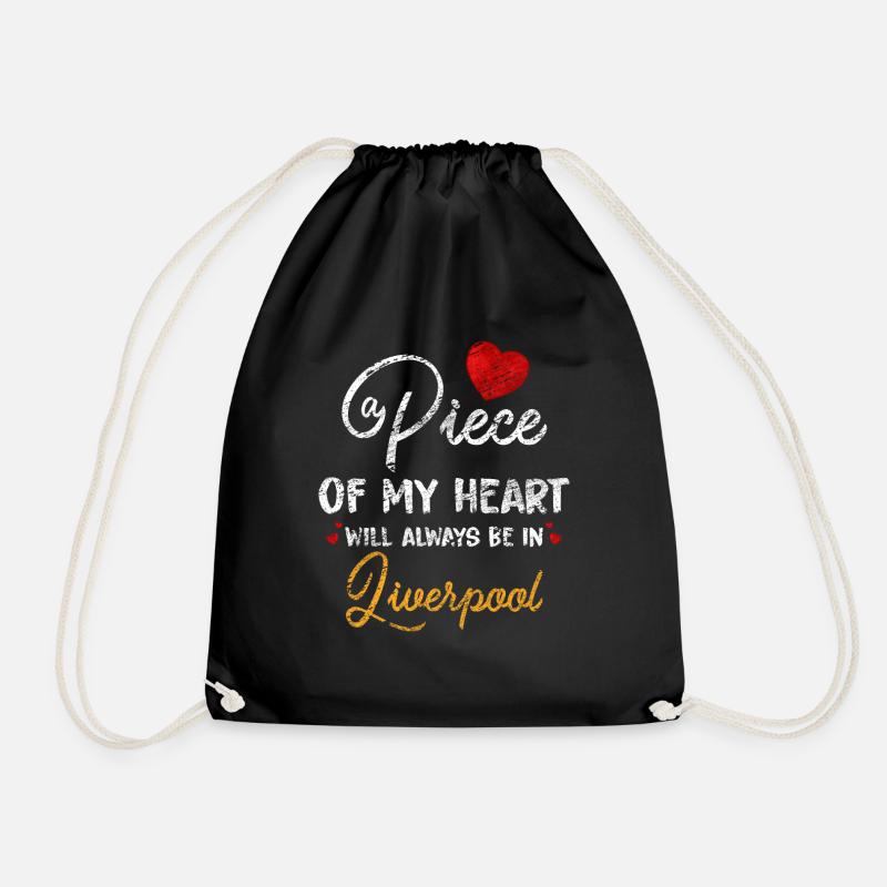 Liverpool - Drawstring Bag - black