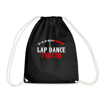 Lap Dance Erwachsene Unterhaltung - Turnbeutel - Schwarz - Vorne