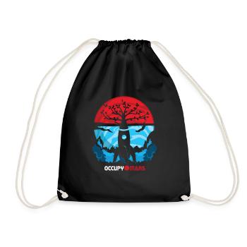 Occupy Mars Rekete Plant Cultivation Planet - Drawstring Bag - black - Front