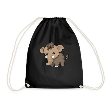 Bébé mammouth - Sac de sport léger - noir - Devant