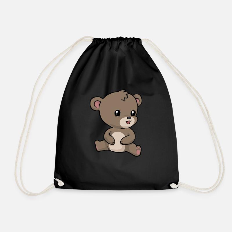 Kleiner Teddybär - Turnbeutel - Schwarz