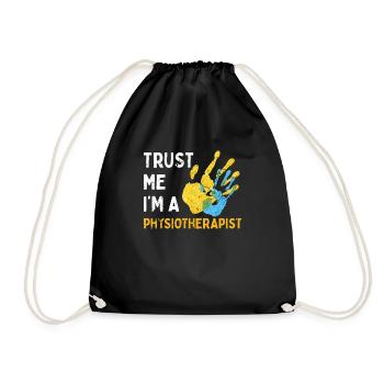 Physiotherapy Trust - Drawstring Bag - black - Front