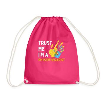 Physiotherapy Trust - Drawstring Bag - fuchsia - Front