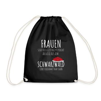 Schwarzwald Schwarzwald mädel Bollenhut - Turnbeutel - Schwarz - Vorne