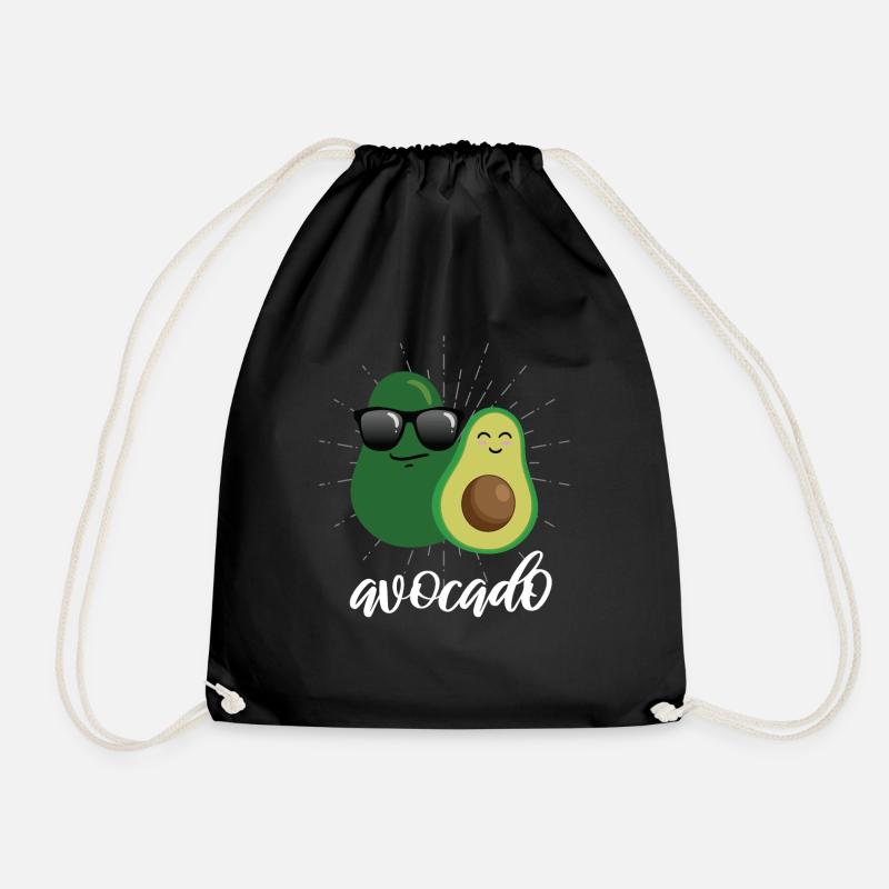 Avocado - Turnbeutel - Schwarz