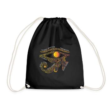 Eye of Horus Egypt Pharaoh Nile Magical eye - Drawstring Bag - black - Front