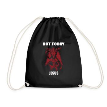 Diable cornes jésus foi dieu aujourd'hui cadeau - Sac de sport léger - noir - Devant