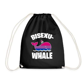 Bisexuwhale baleine bisexuelle baleine bisexuwal - Sac de sport léger - noir - Devant