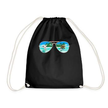 Bahamas Lunettes de soleil flottantes pour cochons - Sac de sport léger - noir - Devant