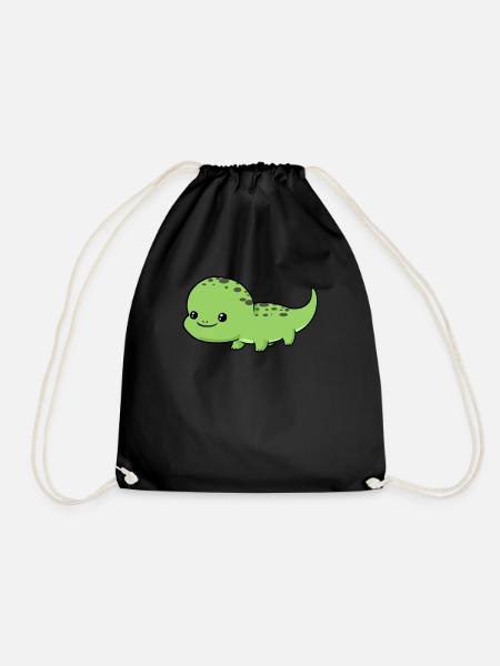 Kleiner Salamander - Turnbeutel - Schwarz