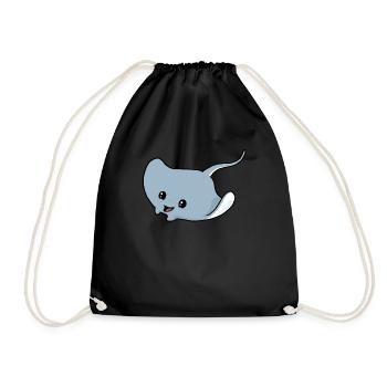 Little ray - Drawstring Bag - black - Front