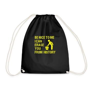 ARCHIVISTE JE PEUX VOUS EFFACER D'HISTO - Sac de sport léger - noir - Devant