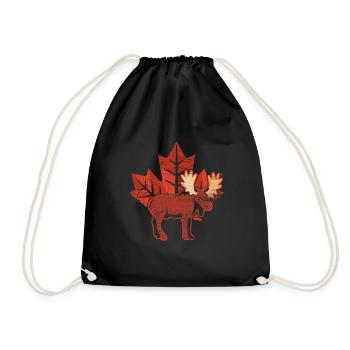 Canada - Drawstring Bag - black - Front