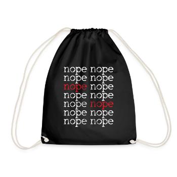 Nope humour citation - Sac de sport léger - noir - Devant