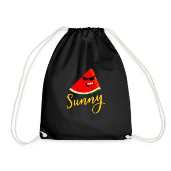 Sunny Melon - Turnbeutel - Schwarz - Vorne