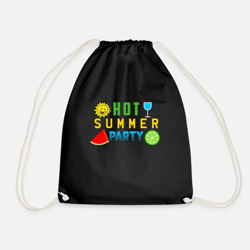 Hot Summer Party - Turnbeutel - Schwarz