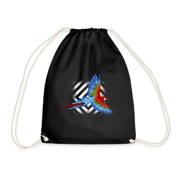 perroquet - Sac de sport léger - noir - Devant