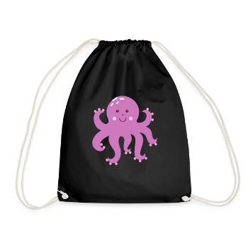 Pieuvre pieuvre pieuvre - Sac de sport léger - noir - Devant