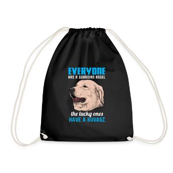 envelope - Drawstring Bag - black - Front