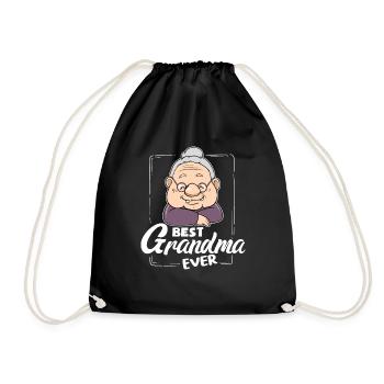 Grand-mère grand-mère grand-mère grand-mère grand-mère maman - Sac de sport léger - noir - Devant