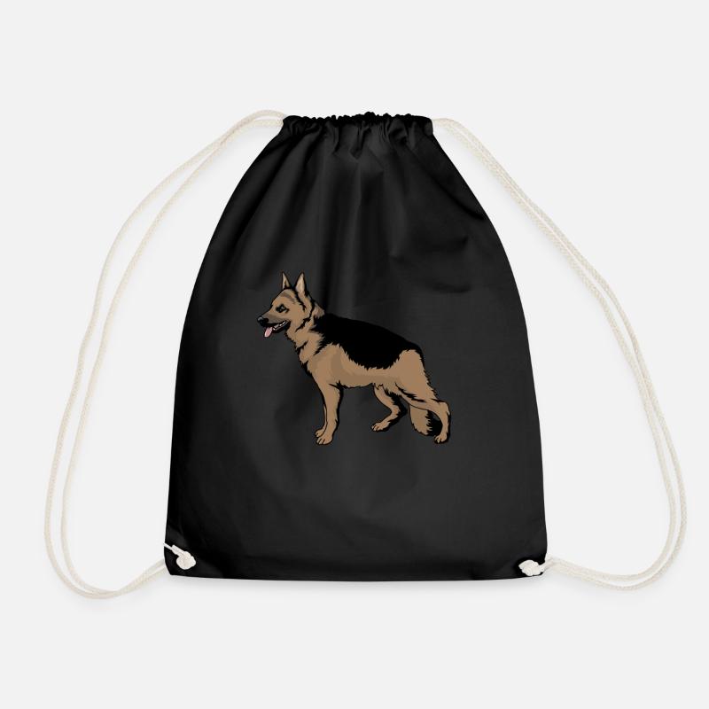 Deutscher Schäferhunde - Turnbeutel - Schwarz