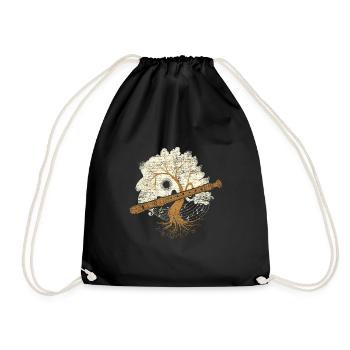 Flûte à bec flûte - Sac de sport léger - noir - Devant