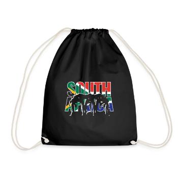 South Africa Rugby 2019 Fans Kit for South - Drawstring Bag - black - Front