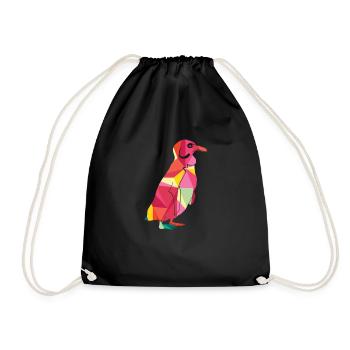 Pinguin Niedliches Tier - Turnbeutel - Schwarz - Vorne