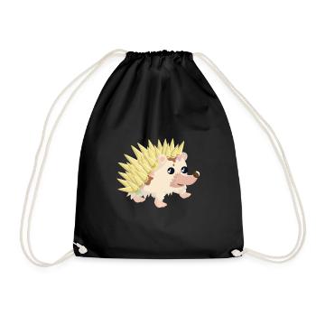 Igel mit Eiswaffeln - Sac de sport léger - noir - Devant