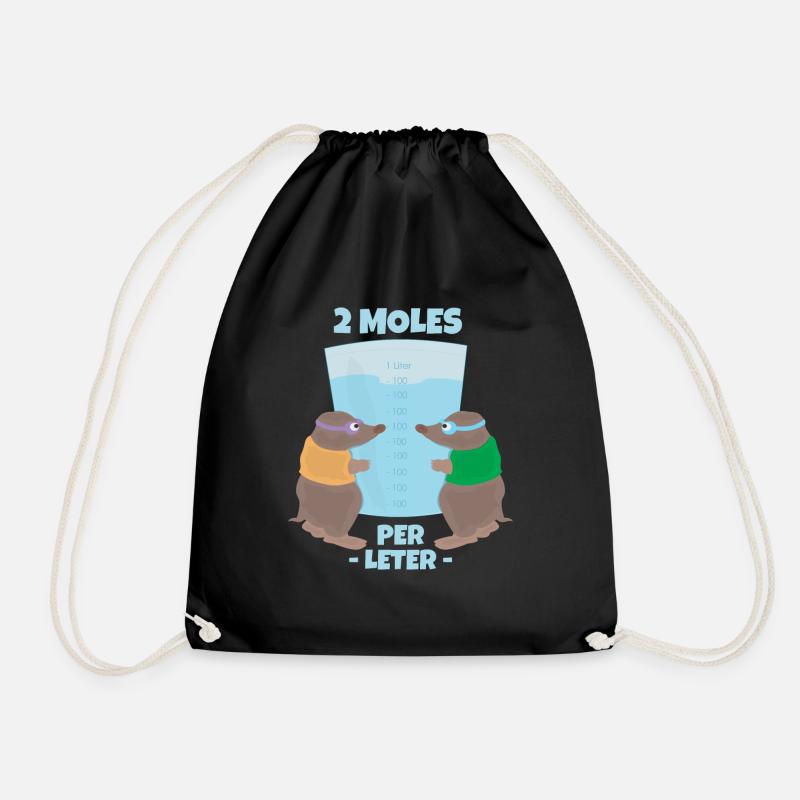 Chemistry Pun Two Moles Per Liter - Turnbeutel - Schwarz