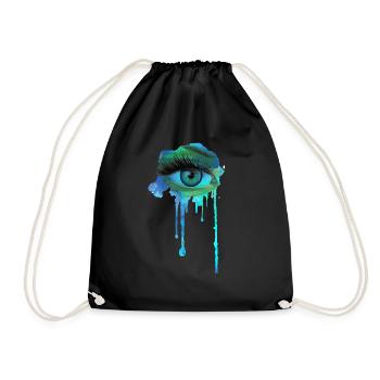 Yeux - Sac de sport léger - noir - Devant