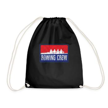 Logo de l'équipage d'aviron - Sac de sport léger - noir - Devant