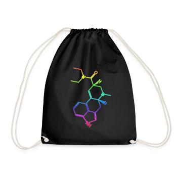 Molécule de formule structurelle LSD A. Hofmann Bicycle Day - Sac de sport léger - noir - Devant