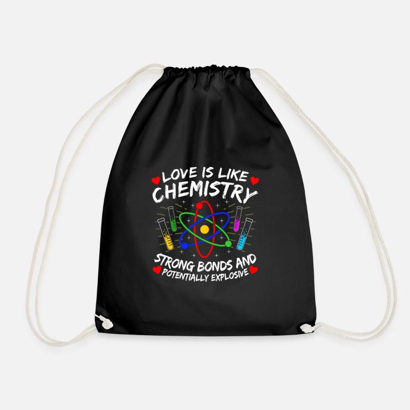 chemistry - Drawstring Bag - black