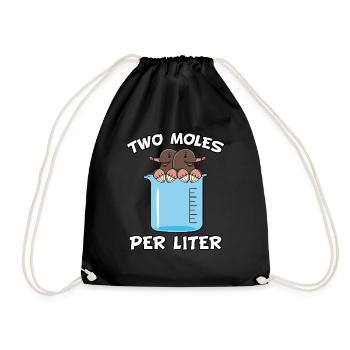 Chemiker Chemie Student Witz Uni Labor Geschenk - Drawstring Bag - black - Front