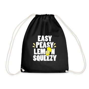 Easy Peasy Lemon Squeezy Fun Summertime Lemonade - Sac de sport léger - noir - Devant