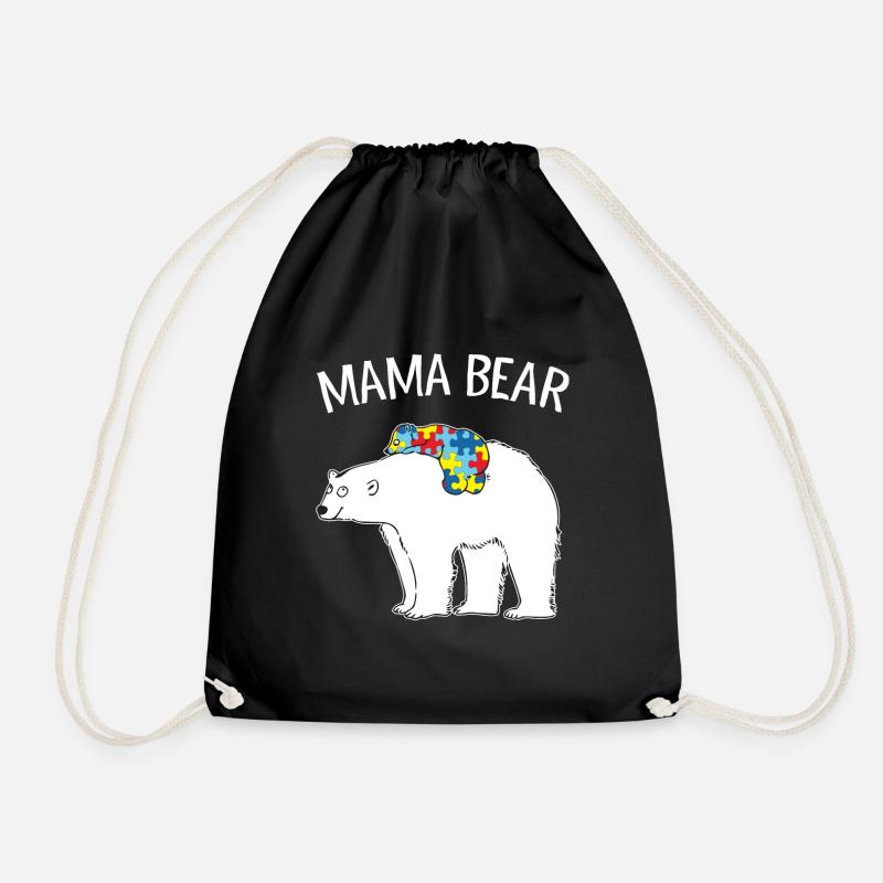 Mama Bear - Turnbeutel - Schwarz